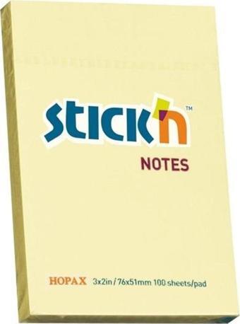 Stickii Stickn Notes 76*51 Mm Pastel Sarı Not Kağıdı