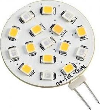 Çift renkli led ampul G4 Soket Beyaz/Kırmızı 24V 