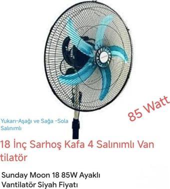Sunday Sarhoş Kafa Vantilatör 85 Watt