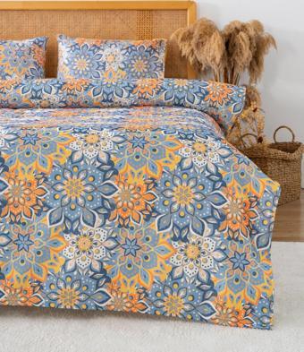 Mandala Çift Kişilik Baskılı Pike 200 x 220 cm