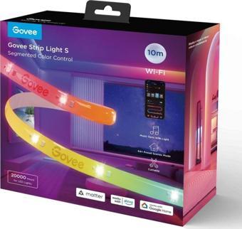 Rgbıcw Wifi Bt Koruyucu Kaplamalı Matter Destekli Led Şerit (10M) Uygulama Üzerinden Kontrol