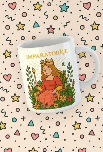 Kartura Koleksiyonu – Tarot İmparatoriçe Kartı Özel Tasarım Kupa Bardak