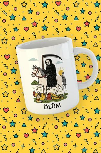 Kartura Koleksiyonu – Tarot Ölüm Kartı Özel Tasarım Kupa Bardak