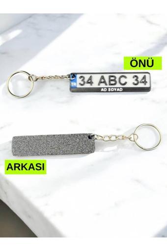 3D Atelier Kişiye Özel İsimli Plaka Anahtarlık - 1 Adet