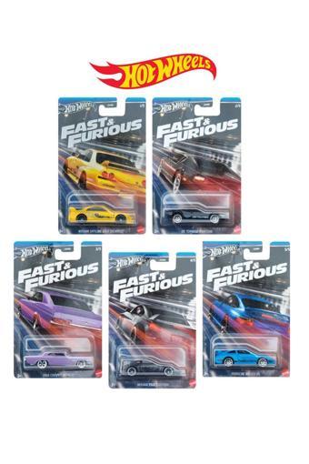 Hot Wheels Fast & Furıous Street Racing Hnr88 5 Li Set
