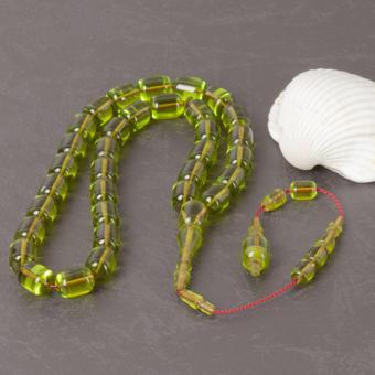 Katalin Çubuk Kapsül Kesim 8x15.5mm Tesbih -Yeşil-İbrahim Atasever Usta İşi