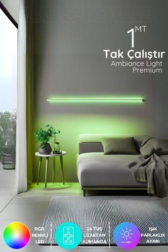 Luciole Rgb Tak Çalıştır Kumandalı Led Strip Tube Lambader Elite