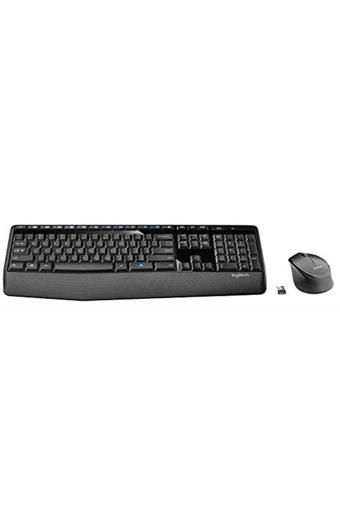 Mk345 Kablosuz Klavye Mouse Seti, Tam Boyutlu Ayarlanabilir Ayaklı Klavye, Medya Denetimi,
