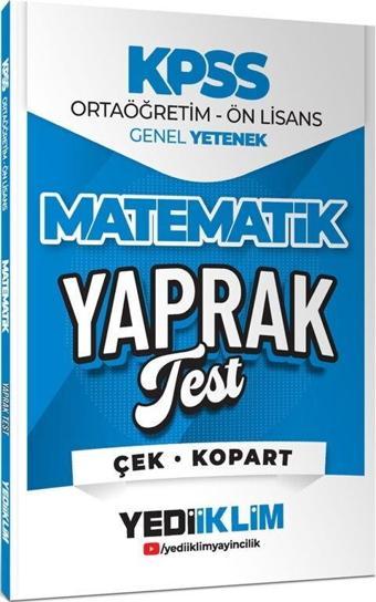 2026 KPSS Ortaöğretim Önlisans Matematik Çek Kopart Yaprak Test Yediiklim Yayınları - Yediiklim Yayınları