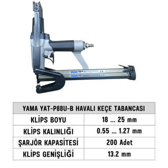 YAMA YAT-P88U-B Havalı Keçe Tabancası
