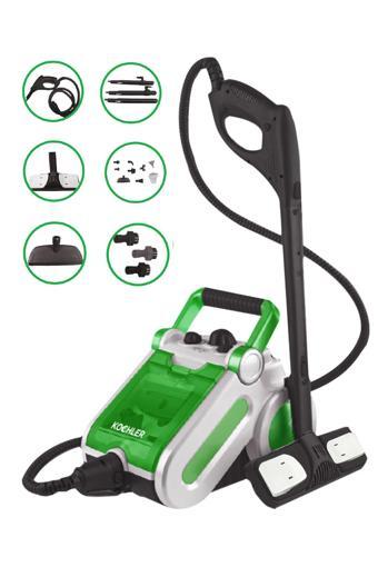 Buharlı Temizlik Makinesi 1400W | Koltuk, Cam, Fayans Temizleyici -1.5 L Tank, 3,5 Bar, 13 Başlık