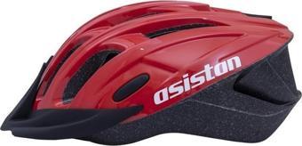 Asistan Cape H90 Çok Amaçlı Rüzgarlıklı Kask Yetişkin Scooter Bisiklet Kaskı M Beden Kırmızı