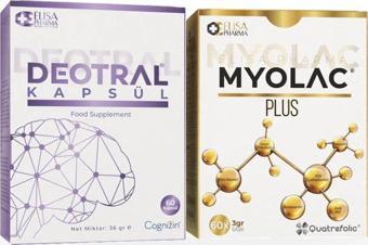 Myolac Plus 60 Saşe & Deotral 60 Kapsül, Takviye Edici Gıda