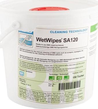 WipeEx SA120 Havsız Islak Temizleme Mendili (150 Ad) Kolb SMD Wet Wipes