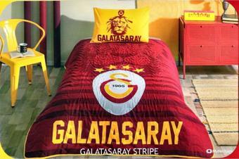TAÇ GALATASARAY STRİPE LİSANSLI YATAK ÖRTÜSÜ SETİ