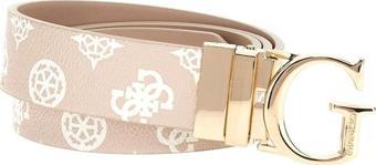 Guess Kadın Bej Erica Çift Taraflı Kemer 30 mm