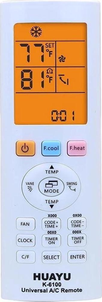 HUAYU K-6100 Universal Akıllı Klima Kumandası