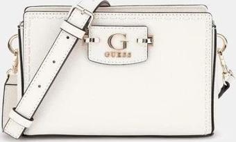 Guess Kadın Beyaz Nastra Mini Üstten Fermuarlı Crossbody Çan