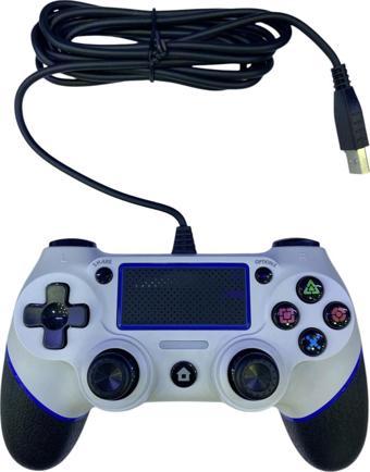 Kontorland - PS4 Ve PC Uyumlu Titreşimli Kablolu Oyun Kolu GamePad P4H
