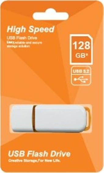 Elba 128Gb Plastik Beyaz-Turuncu 3.2 Usb Flash Bellek