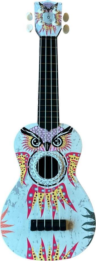 Gonzales Soprano Ukulele Baykuş Desen Kapak