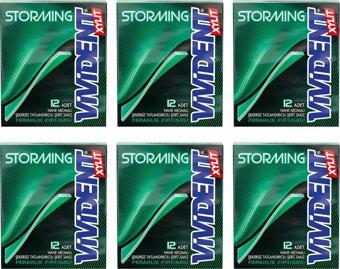 Vivident Storming Sakız Nane 33 gr x 6 Adet