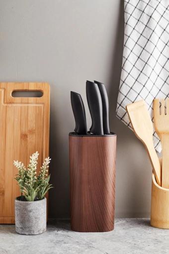 Avantage Home Perotti Coltello Wood 6 Parça Bıçak Seti Kahverengi Kare