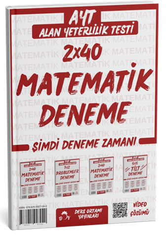 Ders Ortamı YKS AYT Matematik 2x40 Deneme Çözümlü Ders Ortamı Yayınları - Ders Ortamı Yayınları