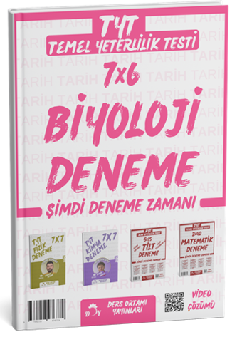 Ders Ortamı YKS TYT Biyoloji 7x6 Deneme Çözümlü Ders Ortamı Yayınları - Ders Ortamı Yayınları