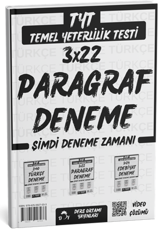 Ders Ortamı YKS TYT Paragraf 3x22 Deneme Çözümlü Ders Ortamı Yayınları - Ders Ortamı Yayınları