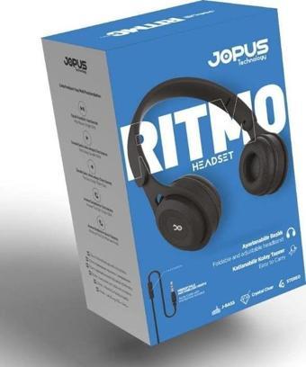 Jopus JS80 Ritmo Universal 3,5 Mikrofonlu Kulaklık Siyah