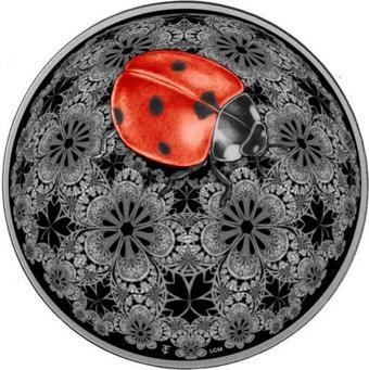 AgaKulche Uğur Böceği Gümüş Sikke Coin