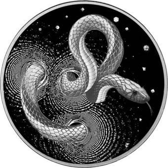 AgaKulche Yılan Gümüş Sikke Coin