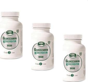 NBL Glukozamin Kondroitin Msm 60 Tablet 3 Adet