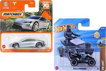 Tesla Hot Wheels Tesla Cyberquad & Matchbox Tesla Roadster (1/64)