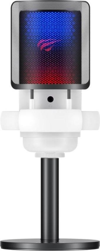 Havit Gamenote GK50 Rgb Yayıncı Mikrofon - 24BIT/192KHZ - Kardioid - Gürültü Engelleme - Type-C + 3.5mm