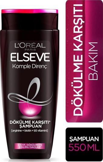 L'Oréal Paris Elseve Komple Direnç Dökülme Karşıtı Şampuan 550 ml
