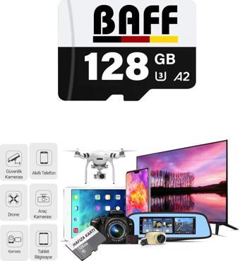 Baff 128GB Hafıza Kartı Video Kayıt Destekli UHS-I U3 A2