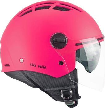 CGM 116A AIR Açık Kask PEMBE Uzun Vizör+Güneş Vizörlü -XL