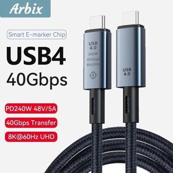 Usb4 Thunderbolt 3/4 Uyumlu Usb-c If Sertifikalı 240w 40gbps 8k 60hz Uhd Hızlı Şarj, Data Ve Gör