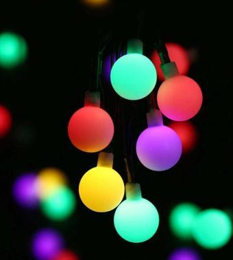 50 Led Renkli Solar Güneş Enerjili Bahçe Teras Balkon Ağaç Lambası Aydınlatması