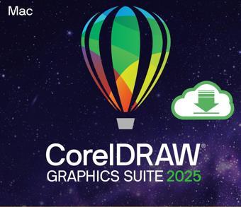 Corel CorelDRAW Graphics Suite 2025 (Mac) - 1 Mac Cihaz Ömür Boyu Abonelik Kodu