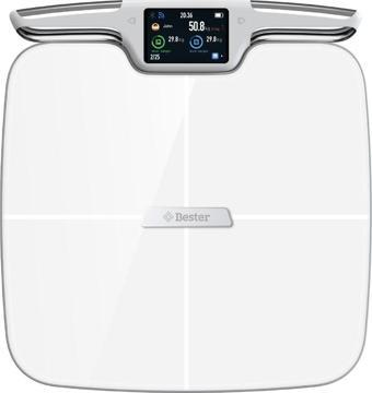 Bester BS9250 8 Elektrotlu Akıllı Tartı – ITO Kaplamalı Segmental Analiz, 3.5” TFT Ekran, WiFi + Bluetooth, 56 Ölçüm, 800 mAh Batarya
