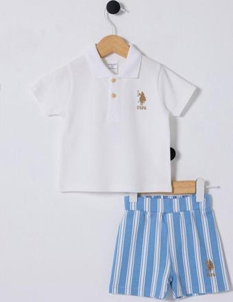 U.S. Polo Assn. Erkek Bebek Beyaz Bebek Takım