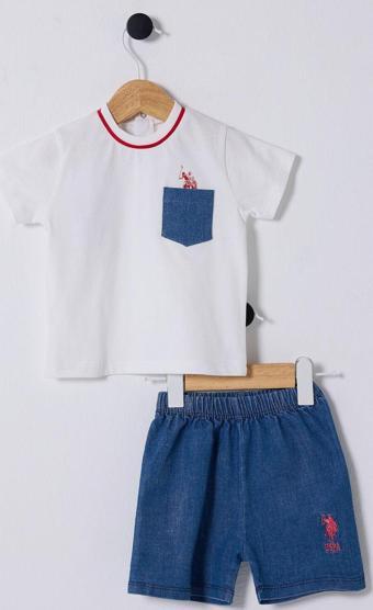 U.S. Polo Assn. Erkek Bebek Beyaz Bebek Takım