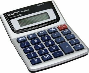 12 HANELİ HESAP MAKİNESİ TS-8985B (4767) - Lisinya