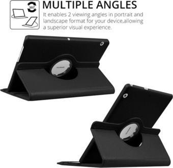 Samsung Galaxy Tab A9 8.7 Inç Tablet Uyumlu Kılıf 360° Dönebilen Deri Leather New Style Case
