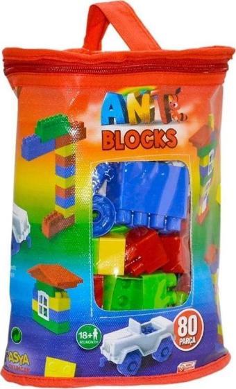 Ant Blocks 80 Parça Çantalı Blok Seti