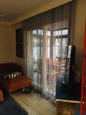 İP MODEL GRİ RENK İP PERDE 300*270 cm - 2 mm şerit