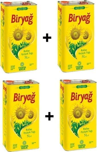 Biryağ Trakyabirlik Ayçiçek Yağı 5 Lt X 4 Adet